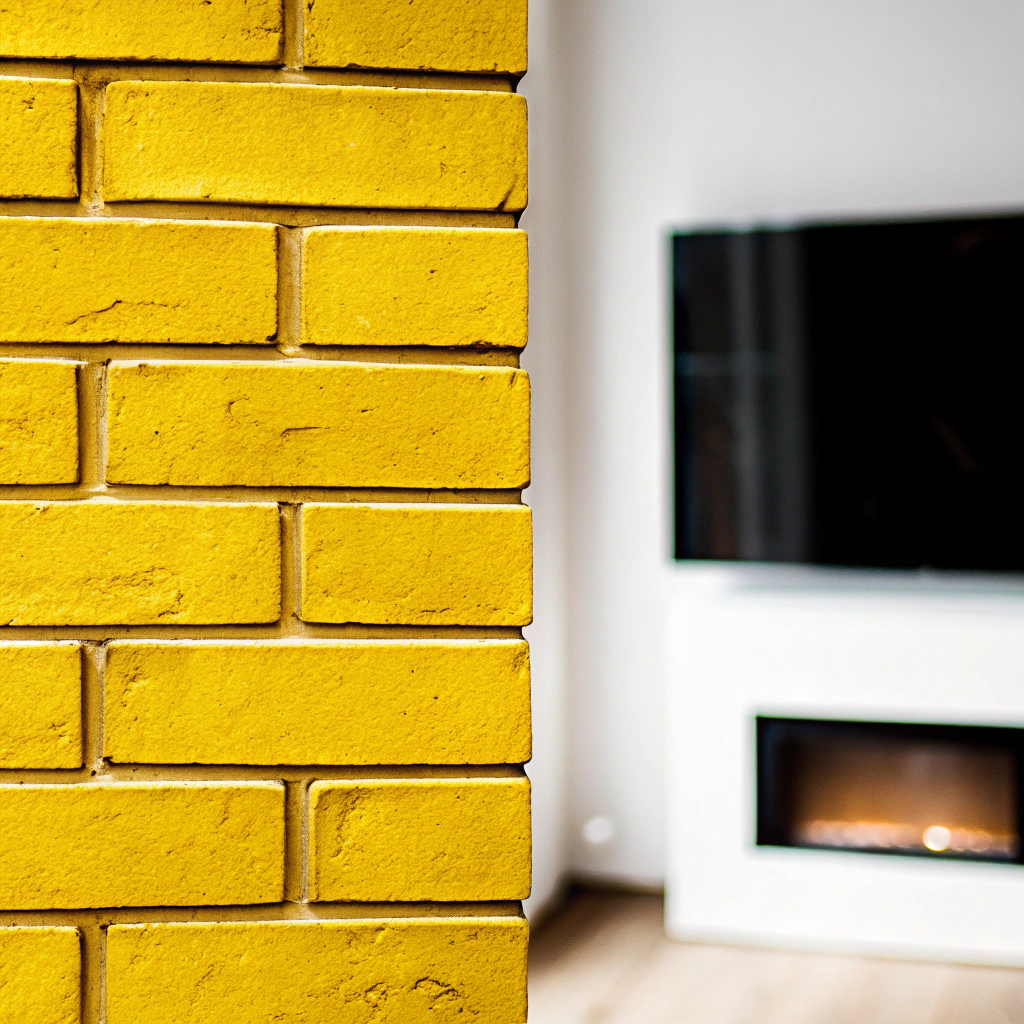 Brick cladding in interior design